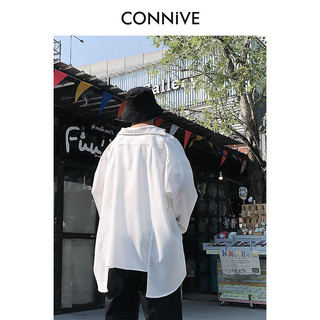 Connive 纵容 7CY005 男士纯色OV风甩袖款长袖衬衫