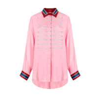 MUKZIN 密扇 女侠系列 E7305350 女士复古长袖衬衫 粉色 S