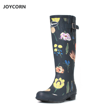 JOYCORN jc03 碎花高筒雨鞋