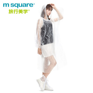 m square 旅行美学 S172185 户外旅行一次性雨衣