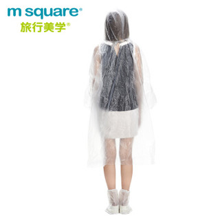 m square 旅行美学 S172185 户外旅行一次性雨衣