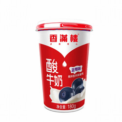 香满楼 搅拌型 蓝莓酸奶酸牛奶 180g*6