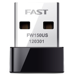 迅捷FW150US 迷你USB无线网卡 台式机笔记本随身wifi接收器