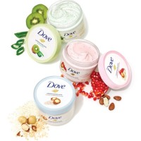 中亚Prime会员： Dove 多芬 冰激凌身体磨砂膏 石榴籽和乳木果味225g*4 *2件