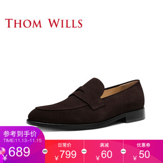 ThomWills 威世 A03 男士英伦便士乐福鞋