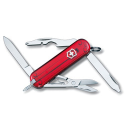 VICTORINOX 维氏 0.6365.T 瑞士军刀 经理人（10种功能）含圆珠笔 红色透明光面 *3件