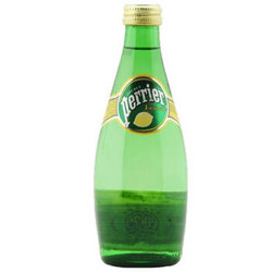 Perrier巴黎水柠檬味气泡水 330ml*24 玻璃瓶 整箱装 *3件