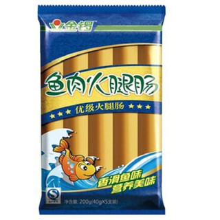 JL 金锣 火腿肠 鱼肉肠 (200g、袋装、5支)