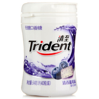 Trident 清至 无糖口香糖 (清香蓝莓、54g)