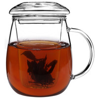 嘉鸿美居 高硼硅玻璃茶杯  550ml