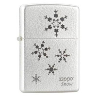 ZIPPO 之宝 拉丝纱铬 215916 铜雪花打火机 140.00g 银色