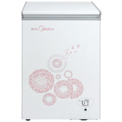 美的(Midea)BD/BC-96KM(E) 96升 家用冰柜 冷藏冷冻转换顶开门 小型迷你冷柜 节能静音单温卧式冷柜 *4件