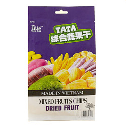 越南进口 TATA 榙榙 综合蔬果干 休闲零食办公室小吃果蔬干200g/袋 *10件