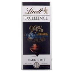 Lindt 瑞士莲 特级排装 99％可可黑巧克力 50g *3件