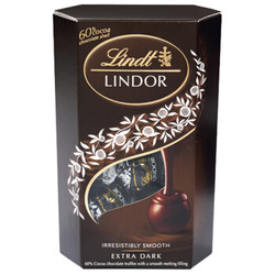 PLUS价 Lindt 瑞士莲 软心60%可可黑巧克力 200g *4件