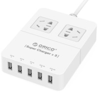 ORICO 奥睿科 HPC-2A5U 智能5口USB数码充电器 2位插座