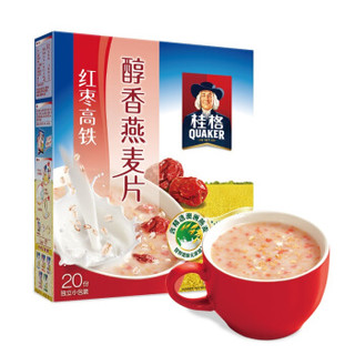 QUAKER 桂格 红枣高铁燕麦片540g （27g*20袋）早餐搭配 醇香系列