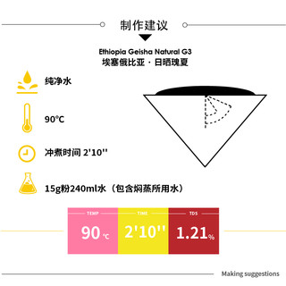  FisherCoffee 埃塞俄比亚 原生种瑰夏日晒 咖啡豆 227g