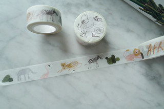 Oamul 卤猫插画和纸胶带 柚子和豹子