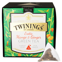 TWININGS 川宁 大叶白金系列 姜芒绿茶 30g *2件