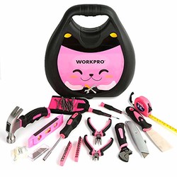 WORKPRO 万克宝 78件套工具组套 甲壳虫女士工具组套手动家庭维修套装