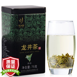 忆江南 茶叶 绿茶 龙井茶罐装 75g *5件