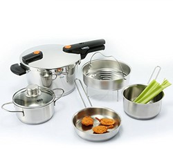 Fissler 菲仕乐 橙色沸点压力锅 4.5升+小锅三件套