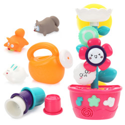 抖音同款儿童婴儿宝宝洗澡捞鱼神器花洒戏水玩