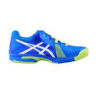 ASICS 亚瑟士 E608Y-4377 GEL-BLAST 7 男士羽毛球鞋 蓝色/绿色/白色 41.5
