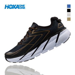 HOKA ONE ONE 1012046-BANT Clifton 3 男士克利夫顿公路跑步鞋 黑/炭黑 42.5