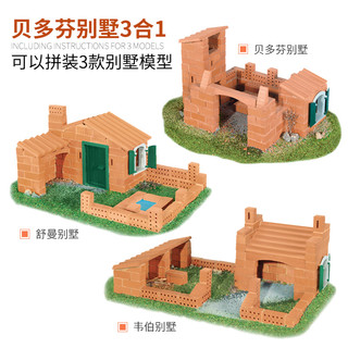 teifoc 乐泰 德国进口TEI8010儿童积木拼装房子玩具-贝多芬别墅