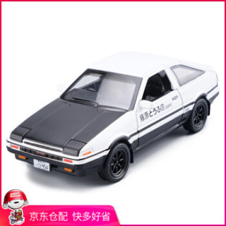 Mini Auto 建元汽车模型 Mini Auto 丰田ae86仿真合金汽车模型白黑色 电影版头文字d藤原拓海 报价价格评测怎么样 什么值得买