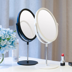 台式化妆镜子便携小圆镜子双面镜