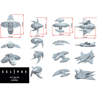 yiyayiyo 伊呀伊哟 zjmxb01 Eclipse：Ship Pack One 星蚀：战舰模型包