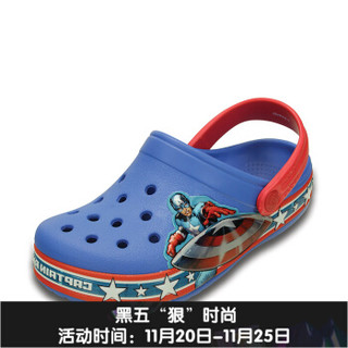 crocs 卡骆驰 202678 美国队长儿童沙滩凉鞋 学院蓝/红色-4S0 C6/7