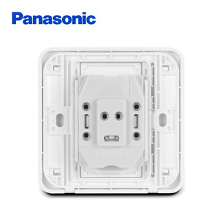 Panasonic 松下 86型 五孔家用16A空调二开双控开关USB插座套餐