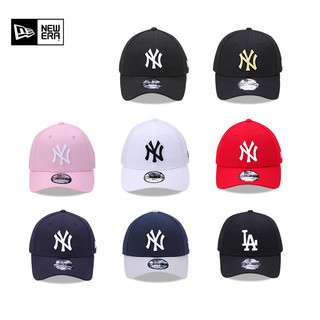  NewEra MLB系列 潮流棒球帽 黑色金标NY