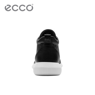 ecco 爱步 18SS450554 男士轻盈透气高帮户外鞋 黑色 40