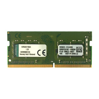 Kingston 金士顿 KVR24S17S8/4 ValueRAM DDR4 2400 笔记本内存 4GB