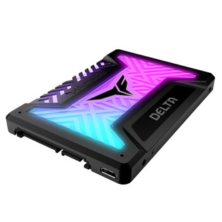 Team 十铨 Delta 250GB SATA3 RGB固态硬盘 黑色