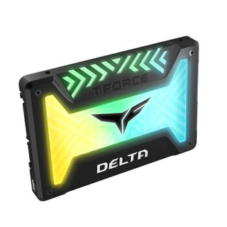 Team 十铨 Delta 250GB SATA3 RGB固态硬盘 黑色