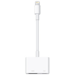 Apple Lightning/闪电数字影音转换器/HDMI iPhone转接头 iPhone投屏 手机投屏 *5件