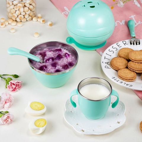 儿童便携餐具婴儿碗勺套装辅食碗宝宝保温防摔