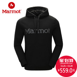 marmot/土拨鼠秋冬新款户外柔软舒适棉质男式连帽卫衣 53640