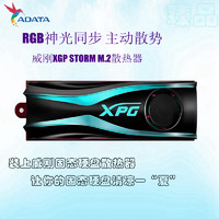 ADATA 威刚 XPG STORM RGB M.2 2280固态硬盘散热器 主动式