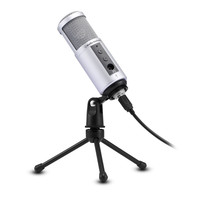 audio-technica 铁三角 ATR2500 电容麦克风 银色