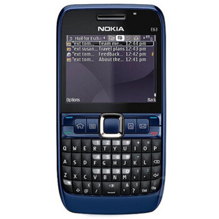 NOKIA 诺基亚 E63 经典商务直板按键手机 蓝色 非WIFI版