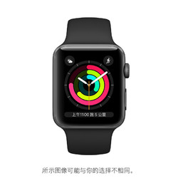 Apple 苹果  Watch Series 3 深空灰色铝金属表壳+黑色运动型表带