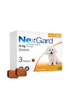 NexGard 尼可信 犬用体外驱虫药 适用于2-4kg狗狗 3片