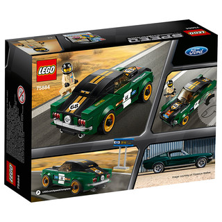 LEGO 乐高 Speed超级赛车系列 75884 1968款福特野马